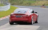Tesla Model S Plaid prototype at Nurburgring - rear