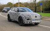 Jaguar E-Pace facelift spies front side