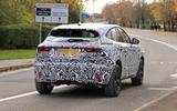 Jaguar E-Pace facelift spies rear side