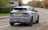 Jaguar E-Pace facelift spies rear