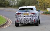 Jaguar E-Pace facelift spies rear on