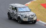 2020 Land Rover Defender testing at Nurburgring
