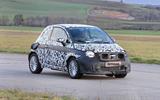 Fiat 500e new spies front