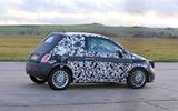 Fiat 500e new spies side rear