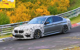 2021 BMW M5 CS prototype at Nurburgring - cornering front 2021 BMW M5 CS prototype at Nurburgring - cornering front
