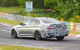 2021 BMW M5 CS prototype at Nurburgring - cornering rear 3/4 2021 BMW M5 CS prototype at Nurburgring - cornering rear 3/4