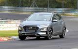 Hyundai Kona N spyshots front track