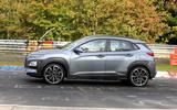 Hyundai Kona N spyshots side track