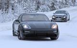 Porsche Taycan spies winter testing