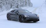 Porsche Taycan spies winter testing