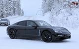 Porsche Taycan spies winter testing