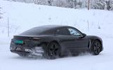 Porsche Taycan spies winter testing