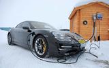 Porsche Taycan spies winter testing