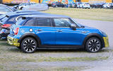 2021 Mini Cooper S facelift prototype - side 2021 Mini Cooper S facelift prototype - side