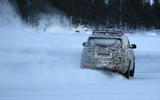 2022 Range Rover Sport drifting on a frozen lake