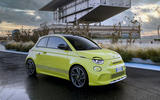 Abarth 500e front three quarter two