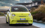 Abarth 500e front three quarter