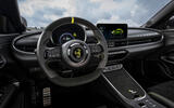 Abarth 600e green dashboard