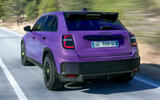 Abarth 600e rear quarter tracking