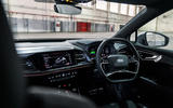 The Audi Q4 Sportback e-tron’s interior is as plush and high-tech as it is practical