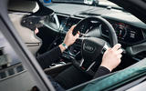 Our precision driver – Barry ‘Baz’ Ward – gets comfortable in the cosseting sports seats Our precision driver – Barry ‘Baz’ Ward – gets comfortable in the cosseting sports seats