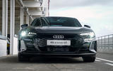 The Audi RS e-tron GT has all the amped up power we needed for our hot-lap challenge The Audi RS e-tron GT has all the amped up power we needed for our hot-lap challenge