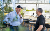 Albert Biermann (l) talking to Mike Duff (r) Albert Biermann (l) talking to Mike Duff (r)