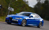 Alfa Romeo Giulia front quarter tracking 2022
