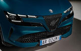 Alfa Romeo Junior Ibrida front grille close Alfa Romeo Junior Ibrida front grille close