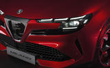 Alfa Romeo Junior (Milano) front grille closefup Alfa Romeo Junior (Milano) front grille closefup
