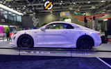 Alpine A110 E Ternite 2022 side static Paris motor show Alpine A110 E Ternite 2022 side static Paris motor show