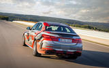 AMG C63 E proto rear three quarters AMG C63 E proto rear three quarters