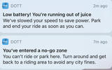 A smartphone is integral to the e-scooter experience - from getting you started to telling you to stop A smartphone is integral to the e-scooter experience - from getting you started to telling you to stop