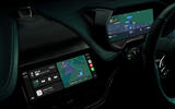 Aston Martin Apple Carplay maps on both screens