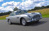 Aston Martin DB5 front quarter tracking Aston Martin DB5 front quarter tracking
