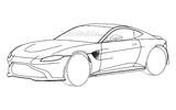 2018 Aston Martin Vantage revealed in patent images