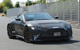 Aston Martin V12 Vantage Roadster Prototype 2022 front quarter turning