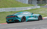 Aston Martin Vanquish prototype at the Nurburgring rear cornering
