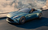 Aston Martin Vantage Roadster 2025 front quarter tracking
