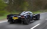 Aston Martin Valkyrie road testing rear Aston Martin Valkyrie road testing rear