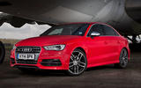 Audi A3 saloon front three quarter static Audi A3 saloon front three quarter static