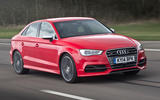 Audi A3 saloon front three quarter tracking Audi A3 saloon front three quarter tracking