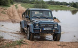 Mercedes-Maybach G650 Landaulet driving through muddy water