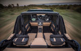 Mercedes-Maybach G650 Landaulet rear interior with roof down view