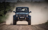 Mercedes-Maybach G650 Landaulet driving through dust