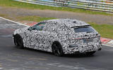 Audi A5 camouflaged rear quarter tracking Audi A5 camouflaged rear quarter tracking