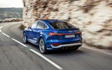 Audi E tron facelift rear three quarter