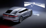The Audi A6 e-tron concept's Digital Matrix LED headlights let you play games while charging The Audi A6 e-tron concept's Digital Matrix LED headlights let you play games while charging