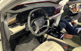 Audi Q6 e tron interior on display in munich 2