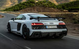 Audi R8 GT on road rear Audi R8 GT on road rear